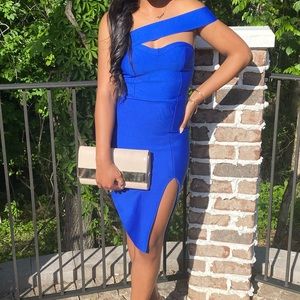 Cross Shoulder Bodycon Dress